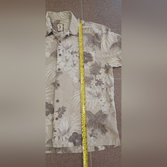 JAMAICA JAXX Shirt 100% Silk Size Medium Hawaiian All Over Print - Picture 2 of 10